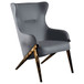 Crendon - Upholstered Wingback Accent Chair - Slate