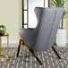 Crendon - Upholstered Wingback Accent Chair - Slate