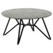 Garfield - 2 Piece Round Smarttop Coffee And End Table Set - Cement Gray