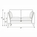 Loveseat Sofa With Upholstery - Gray