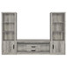 Conifer - 3 Piece TV Entertainment Center With Storage - Gray
