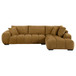 Florence - Upholstered L Shaped Sectional Sofa - Amber