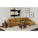 Florence - Upholstered L Shaped Sectional Sofa - Amber