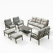 Patio Furniture Set With Coffee Table And Cushions For Backyard