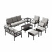 Patio Furniture Set With Coffee Table And Cushions For Backyard