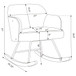 Valera - Upholstered Mid Back Rocking Chair