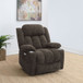 Beca - Upholstered Power Lift Recliner With Cupholders And USB Charging
