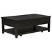 Sutter - 2 Drawer Rectangular Coffee Table - Dark Brown