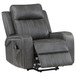 Mckinley - Upholstered Power Lift Recliner Chair With Remote Control - Gray