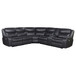 Salerno - Upholstered Power Reclining Sectional Sofa - Dark Gray
