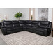 Salerno - Upholstered Power Reclining Sectional Sofa - Dark Gray