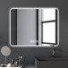 28" Bathroom Mirror With LED Lights Front And Backlit, Anti-Fog Lighted Vanity Mirrors For Wall Mounted And 5 Level Dimmable, Horizontal / Vertical - Clear