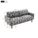 2 Seater Loveseat Sofa With Spacious Seating Area