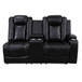 Black Breathable Leather Living Room 3-Piece Sofa Set GN4748-W/GN4748-L/GN4748-S