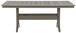 Visola - RECT Dining Table w/Umb OPT - Gray