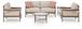 Bluff Trail - Loveseat, Lounge Chairs, Tables Set (Set of 5) - Beige