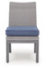 Half Moon Beach - Side Chair With Cushion (Set of 2) - Blue / Gray