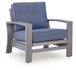 Half Moon Beach - Spring Lounge Chair - Blue / Gray