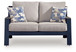 East Beach - Loveseat With Cushion - Blue