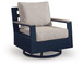 East Beach - Swivel Glider Chair With Cushion - Blue