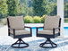 East Beach - Swivel Chair With Cushion (Set of 2) - Blue
