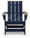 East Beach - Adirondack Chair - Black / Beige