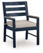East Beach - Arm Chair With Cushion (Set of 2) - Blue