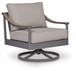 Ocean Beach - Swivel Lounge With Cushion - Gray