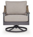 Ocean Beach - Swivel Lounge With Cushion - Gray