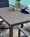 Rocky Creek - Square Dining Table With Umbrella Option - Gray