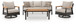 Carmel Highlands - Sofa, Chairs, Table Set (Set of 4) - Dark Brown