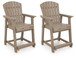 Seacliff Beach - Barstool (Set of 2) - Medium Brown