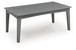 Cove Beach - Rectangular Cocktail Table - Gray