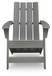 Cove Beach - Adirondack Chair - Gray