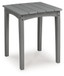 Cove Beach - Square End Table - Gray