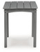 Cove Beach - Square End Table - Gray