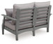 Cove Beach - Loveseat With Cushion - Gray