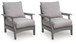 Cove Beach - Lounge Chair With Cushion (Set of 2) - Gray