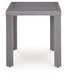 Half Moon Beach - Square End Table - Gray