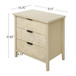 3 Drawer Cabinet, American Furniture, Suitable For Bedroom, Living Room, Study - Natural