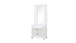 Abigale White 2-Drawer Mirror-Top Nightstand by Galaxy Home Furnishings