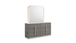 Altima Modern Gray Frameless Mirror with Dual LED Light Strips by Galaxy Home Furnishings