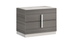 Altima Modern Gray 2-Drawer Nightstand with Faux Marble Top and White Base Accent by Galaxy Home Furnishings
