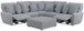 Majesty - Deep Seating Power Reclining Sectional And Ottoman