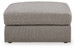 Lindon - Oversized Accent Ottoman - Smoke