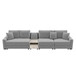 Modular Sofa Couch With Storage Armrest And Center Console