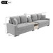 Modular Sofa Couch With Storage Armrest And Center Console