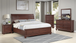 Boston Modern Walnut 6-Drawer Dresser with Recessed Paneling and Turned Bun Feet