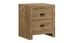 Montana Modern Natural 2-Drawer Nightstand with Industrial Black Cup Pulls by Galaxy Home Furnishings