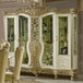 HD-1812 - China Cabinet - Champagne Gold / Pearl